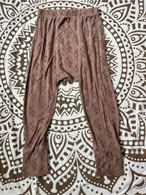 kate quinn brown mushroom 🍄‍🟫 Print Elastic Waist Pants